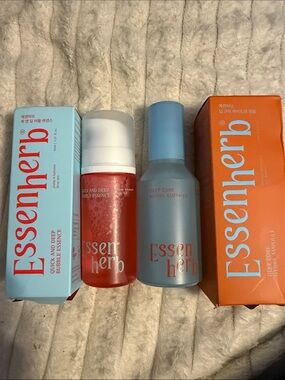 Women Skincare Duo - Red and Light Blue Hydrating Essences